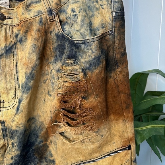 1738 Dynasty Men’s Tie Dyed Distressed Jeans Size 48 - Picture 13 of 13
